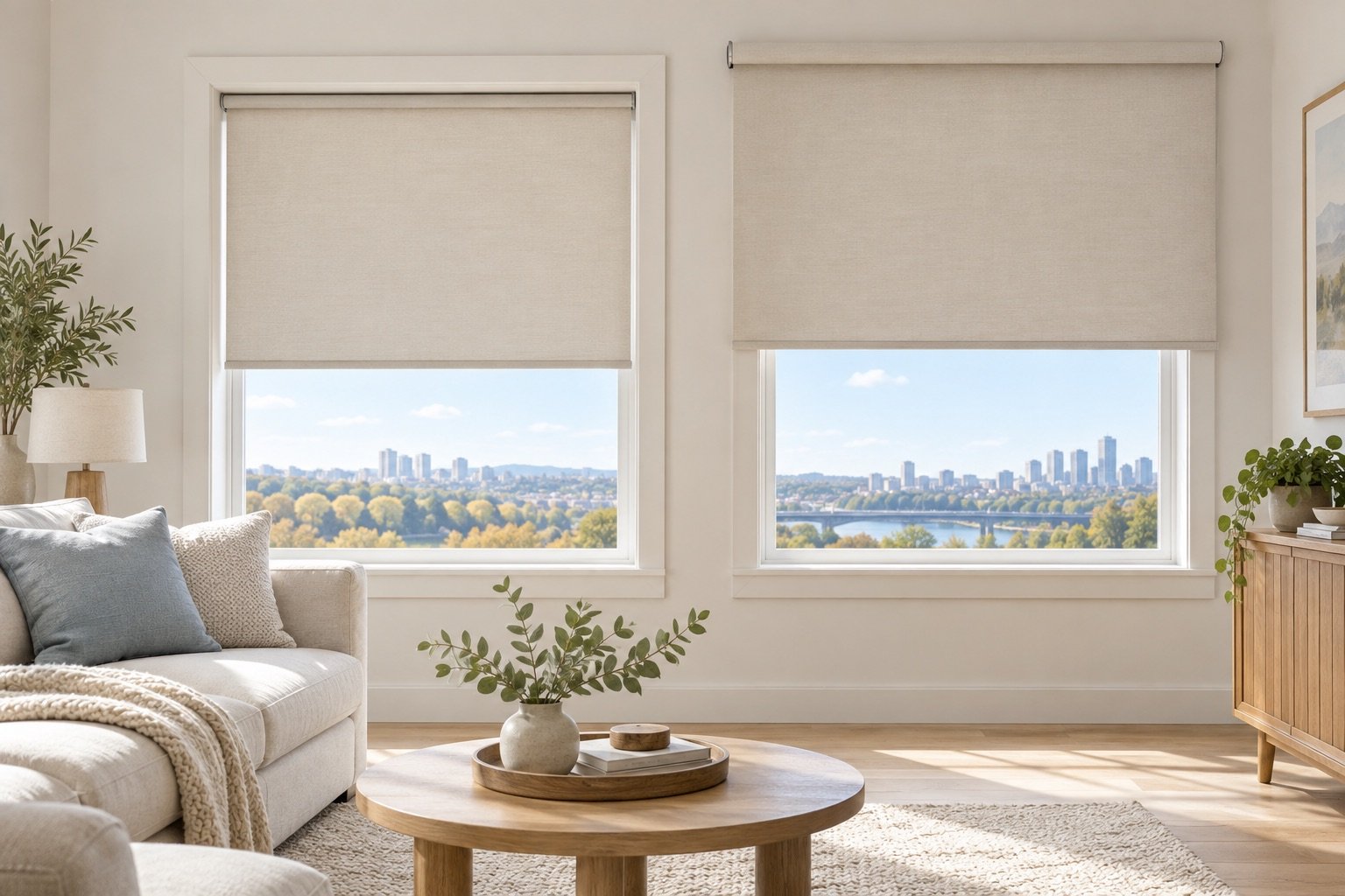Inside Mount vs Outside Mount Roller Blinds for an Edmonton home