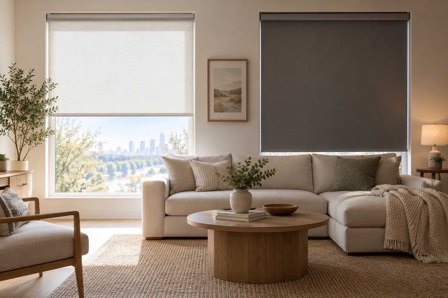 Light-Filtering vs Blackout Roller Blinds for an Edmonton home