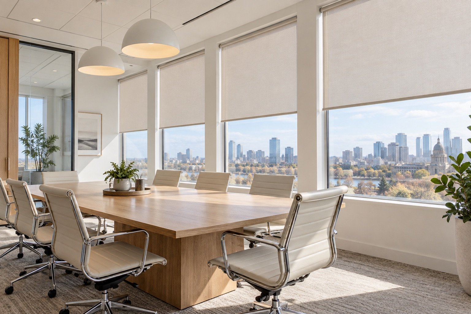 Roller Blinds for Edmonton Businesses for an Edmonton home